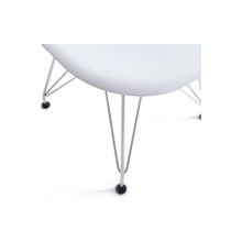 Tetchair Стул CINDY IRON CHAIR (EAMES) (mod. 002), белый 4 штуки