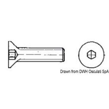 Osculati Countersunk socket screw 4x20 AISI 316 316.7991 4X20, A4-7991-04X020