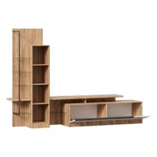 Алмаз. Любимый дом Кёльн Тумба под ТВ (Дуб Золотой Белый)