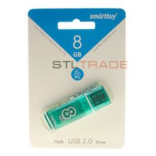 SB8GBGS-G, 8GB USB 2.0 Glossy series, Green, SmartBuy