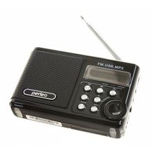 Портативный радиоприемник УКВ FM MP3 USB Audio Perfeo SV922 черный