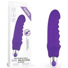 Фиолетовый вибратор Rechargeable IJOY Silicone Waver - 16,5 см. (242706)