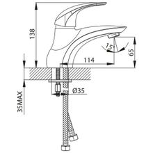 Смеситель Iddis Leaf LEASB00I05