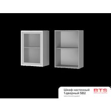 BTS 5В2 Шкаф настенный 1-дверный со стеклом Эмили ID - 302142