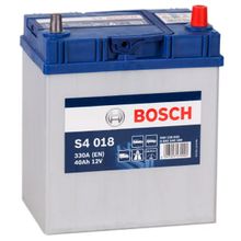 Аккумулятор автомобильный Bosch S4 018 6СТ-40 обр. (42B19L) 188x129x227