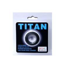 Эреционное кольцо с ребрышками Titan (73233)