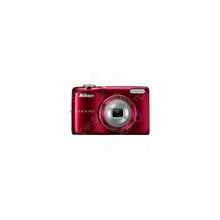 Фотокамера цифровая Nikon CoolPix L26. Цвет: красный