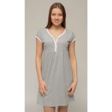 Ням-Ням на пуговицах серый меланж с розовым