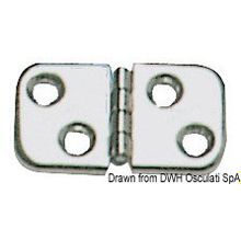 Osculati Mirror polished SS hinge 60x32 mm, 38.823.10