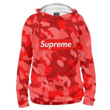 Худи Я-МАЙКА Supreme милитари красный