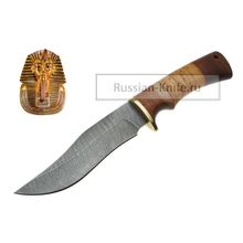 Нож Фараон (дамасская сталь), береста