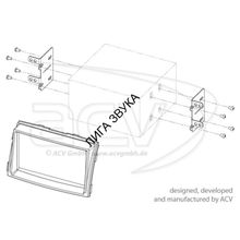 Переходная рамка для магнитолы Kia Sorento II (XM) ACV 381178-24