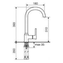 Смеситель LAVA SG07 хром для кухни