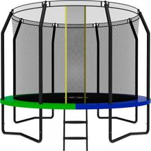 Каркасный батут SWOLLEN Prime Black 10 FT 205х305х246 см зеленый синий