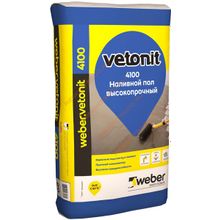ВЕБЕР.ВЕТОНИТ 4100 наливной пол высокопрочный (20кг)   WEBER.VETONIT 4100 высокопрочный наливной пол (20кг)