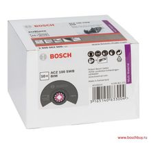 Bosch Набор 10 Сегментированных ножей BIM. Multi Material ACZ 100 SWB Starlock для GOP и PMF (2608662609 , 2.608.662.609)