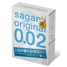 Ультратонкие презервативы с увеличенным количеством смазки Sagami Original 0.02 Extra Lub 3шт