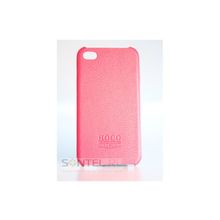 Задняя накладка Hoco для iPhone 4 кожаная rose red