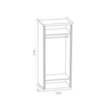 ПМ: КУРАЖ Шкаф 2-х дверный Венето