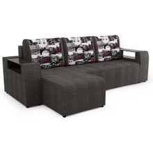 Сильва Диван угловой Версаль amsterdam grafit savana grey