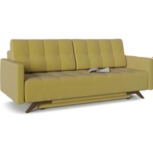 Смарт Диван прямой Бонн Лайтис  Yellow еврокнижка