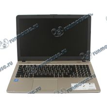 Ноутбук ASUS "X541NA-GQ579" (Celeron N3450-1.10ГГц, 4ГБ, 256ГБ SSD, HDG, LAN, WiFi, BT, WebCam, 15.6" 1366x768, Linux), черный [141764]