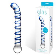 Изогнутый стеклянный фаллос G-Spot Glass Dildo - 17 см. (132594)