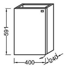 Тумба с раковиной Jacob Delafon Pop Laminar 40 белый сатин L