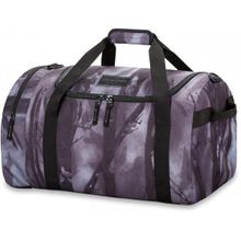 Небольшая удобная сумка для путешествий тёмного-серого цвета с абстрактным рисунком DAKINE EQ BAG 31L SMO SMOLDER