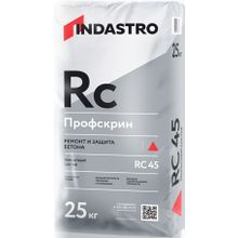 ИНДАСТРО RC45 Профскрин смесь для ремонта и защиты бетона (25кг)   INDASTRO RC-45 Профскрин ремонтный состав для бетона (25кг)