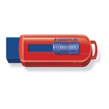 Ластик 525 PS, 4 цветовых решения, в пластиковом корпусе, выдвижной механизм