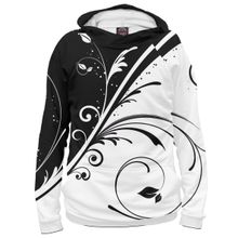 Худи Я-МАЙКА Черно-белый узор