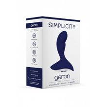 Shots Media BV Синий анальный вибростимулятор Geron Anal Vibrator (синий)