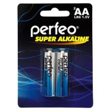 Батарейка AA Perfeo LR6 2BL Super Alkaline, 2шт, блистер