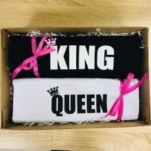 Набор парных футболок King 01 Queen 01 в коробке