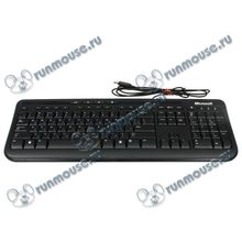 Клавиатура Microsoft "Wired Keyboard 600" ANB-00018, 104+5кн., водостойкая, черный (USB) (ret) [80350]