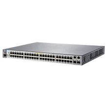 hp 2530-48-poe+ switch (48 x 10 100 + 2 x sfp + 2 x 10 100 1000, managed, l2, virtual stacking, poe+ 382w, 19") (j9778a#abb)