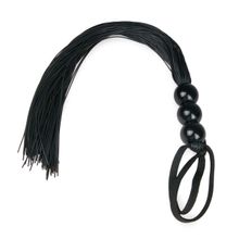 Черная силиконовая плеть Silicone Whip - 32 см. (247440)