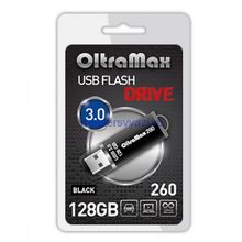 USB ФЛЭШ-НАКОПИТЕЛЬ OLTRAMAX 128GB 260 BLACK 3.0