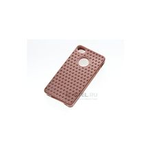 Силиконовая накладка для iPhone 4 4S вид №22 brown