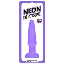 Pipedream Фиолетовая анальная пробка Butt Plug - 11,4 см. (фиолетовый)