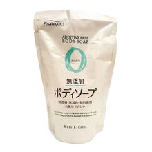 Жидкое мыло для чувствительной кожи тела в мягкой упаковке Kumano Pharmaact Additive Free Zero Body Soap 450мл