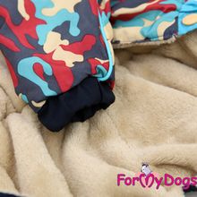 Тёплый комбинезон на меху для собак ForMyDogs мальчик FW350-2016 M
