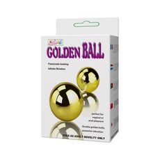 Baile Золотистые шарики с вибрацией Goden Balls (золото)