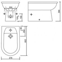 Creavit Биде напольное Selin SL500