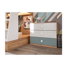 Алмаз. Любимый дом Модульная детская Модекс-2 (Дуб золотой Белый Голубой)