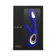 Синий вибратор-кролик Lelo Soraya Wave - 21,8 см. (216475)