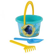 Набор Disney Pixar «В поисках Немо» №5: ведро среднее с наклейкой, лопатка, грабельки