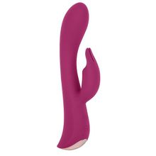 Бордовый вибромассажер-кролик 5  Silicone Bunny Love - 19,1 см. (244386)