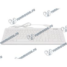 Клавиатура Delux "K1500", 103+1кн., белый (USB) (ret) [130487]
